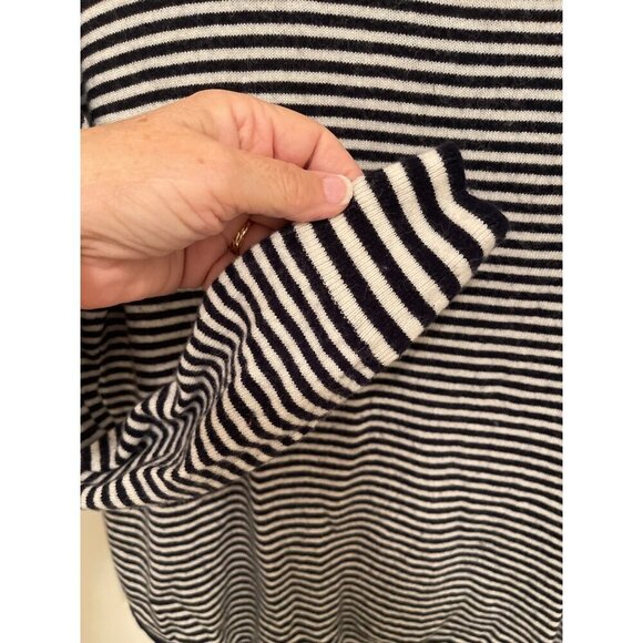 Madewell Womens Striped Mock Neck Sweater S Black & White‎ - Viscose Blend - Picture 7 of 12